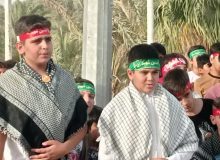 اجرای سرود سلام فرمانده توسط دانش آموزان مهرانی
