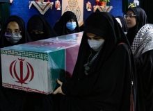 وداع با 2 شهید گمنام دانش‌آموز در اردوگاه شهید باهنر تهران