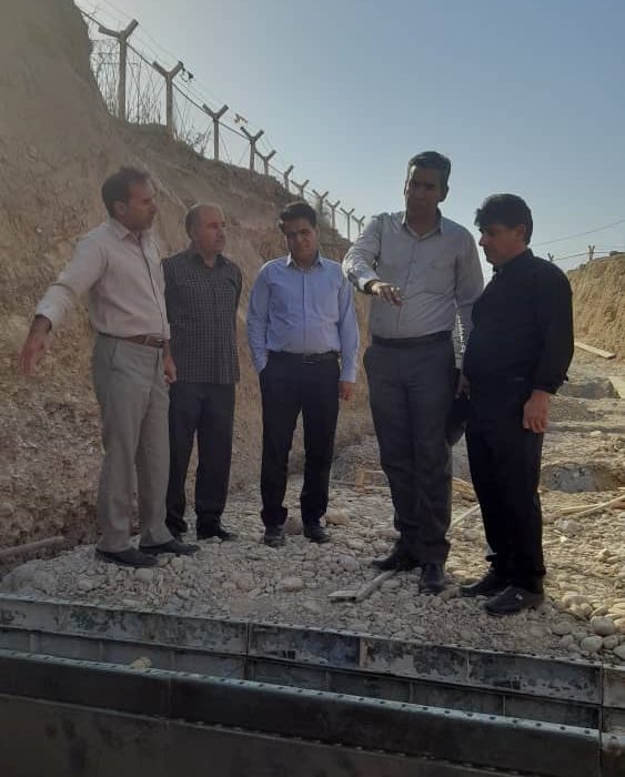 بازدید مدیرعامل و معاونین شرکت آبفای استان از پروژه های این شرکت در پایانه مرزی مهران